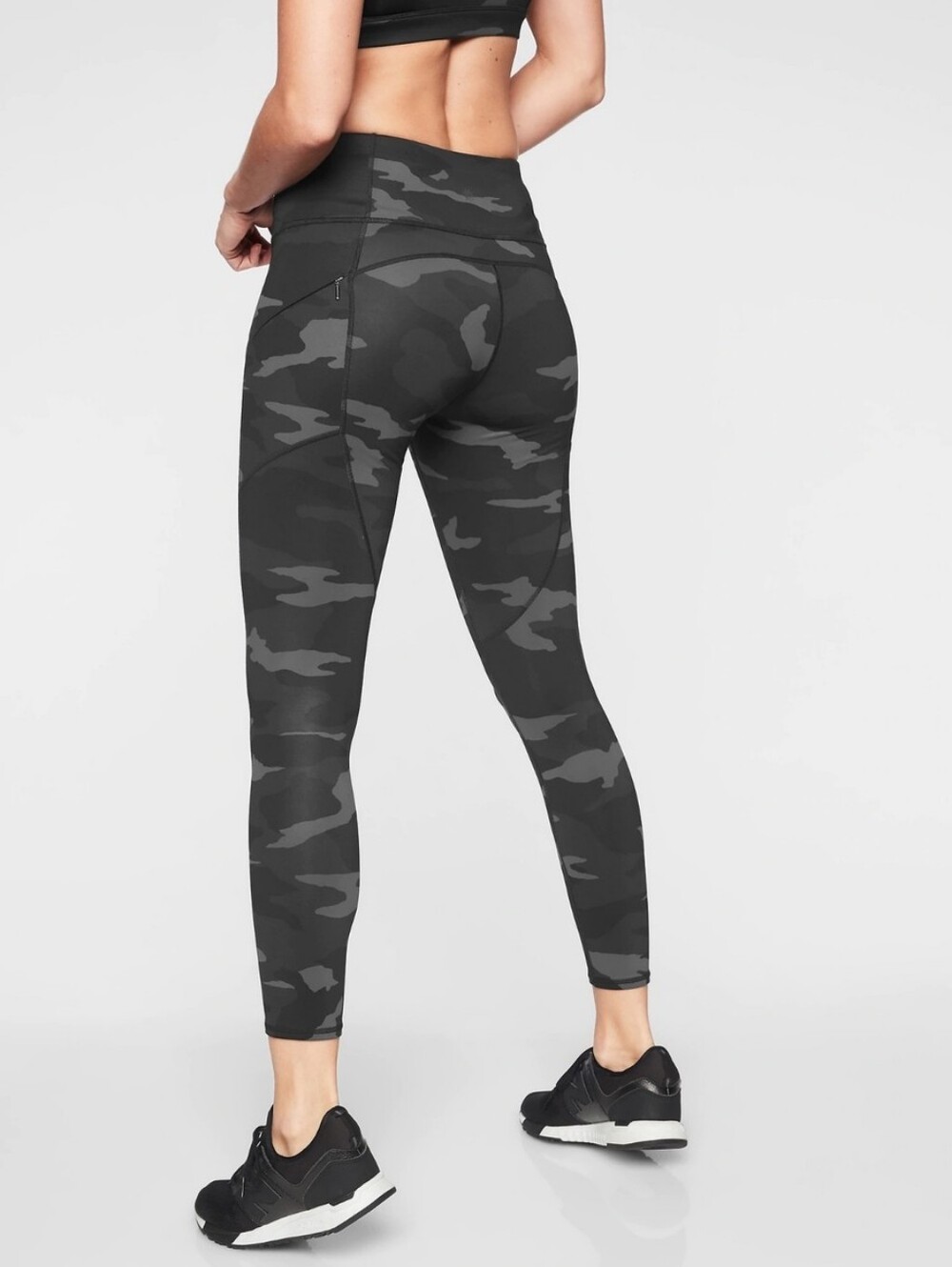 Athleta Camo Contender Mid Rise 7/8 Legging In Gray Camo Women's Size Small P
